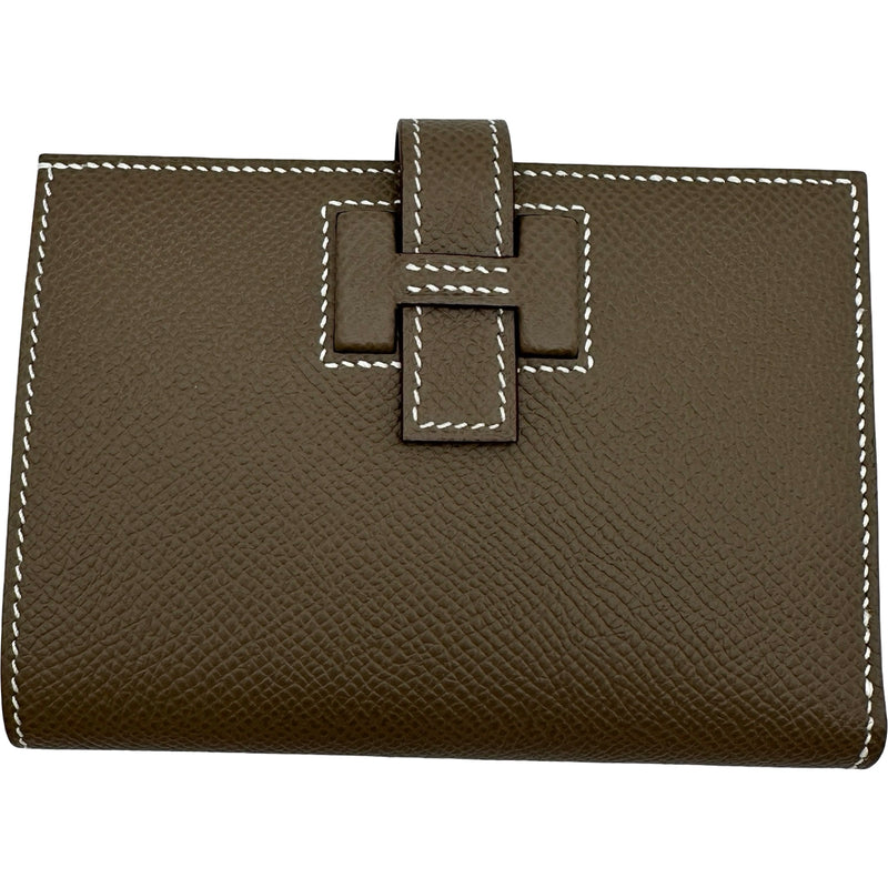 エルメス HERMES ニューHパッサンコンパクトウォレット W刻印