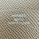 エルメス HERMES ニューHパッサンコンパクトウォレット W刻印 エトゥープ エプソン レディース 二つ折り財布