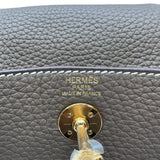 エルメス HERMES リンディミニ B刻印 エトゥープ ゴールド金具 トリヨン レディース ショルダーバッグ