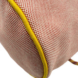 エルメス HERMES リュックエポぺ ピンク/イエロー シルバー金具 トワル レディース ショルダーバッグ