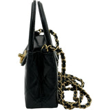 シャネル CHANEL ココマークミニチェーンクラッチ AP3435 ブラック ゴールド金具 カーフスキン レディース ショルダーバッグ