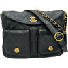 シャネル CHANEL ココマークマトラッセホーボーバッグ AS5384 ブラック ゴールド金具 カーフスキン レディース ショルダーバッグ