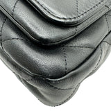 シャネル CHANEL ココマークマトラッセホーボーバッグ AS5384 ブラック ゴールド金具 カーフスキン レディース ショルダーバッグ