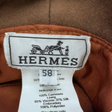 エルメス HERMES デビー・チャームズ カシミヤバケットハット ブラウン カシミヤ レディース その他ファッション雑貨