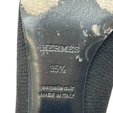 エルメス HERMES ヴォルヴェール ショートブーツ ブラック ニット レディース ブーツ