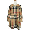 バーバリー BURBERRY チェックフレアワンピース 8064584 ベージュ 綿 キッズ ワンピース