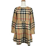 バーバリー BURBERRY チェックフレアワンピース 8064584 ベージュ 綿