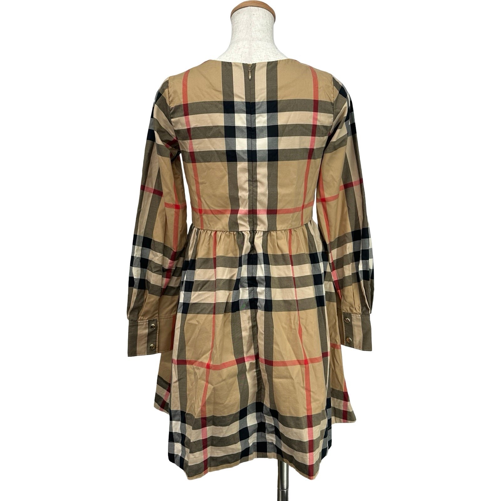 Burberry バーバリー テディベア ワンピース 128cm バーバリー BURBERRY チェックフレアワンピース 8064584 ベージュ 綿