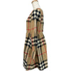バーバリー BURBERRY チェックフレアワンピース 8064584 ベージュ 綿 キッズ ワンピース