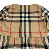 バーバリー BURBERRY チェックフレアワンピース 8064584 ベージュ 綿 キッズ ワンピース