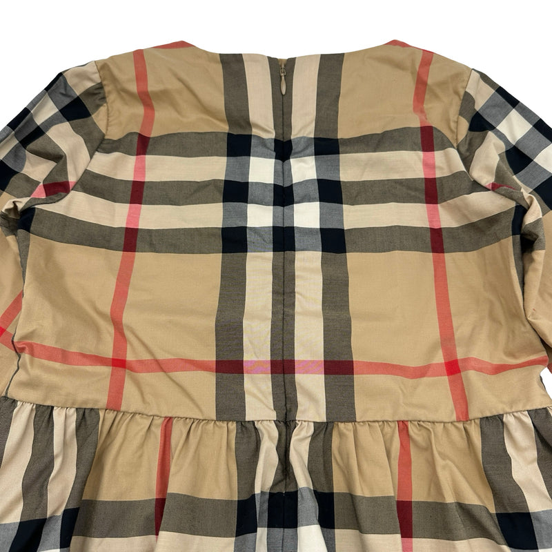 バーバリー BURBERRY チェックフレアワンピース 8064584 ベージュ 綿