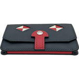 エルメス HERMES カードケース シアン B刻印 キャバン/ルージュピマン シルバー金具 スイフト/シェーブル レディース カードケース