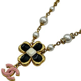 シャネル CHANEL ココマークフラワーネックレス ゴールド メタル/パール アクセサリー