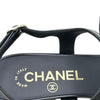 シャネル CHANEL ココマーク リボモチーフ ヒールサンダル G46192 ブラック レディース サンダル
