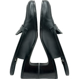 エルメス HERMES アンフィニスリングバックパンプス ブラック レザー レディース パンプス