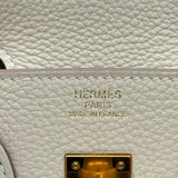 エルメス HERMES バーキン25 B刻印 クレ ピンクゴールド金具 トゴ レディース ハンドバッグ