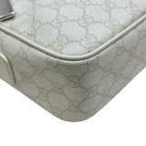 グッチ GUCCI GGミディアムクロスボディバッグ 860006 ホワイト PVC/レザー メンズ ボディバッグ