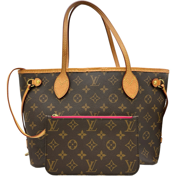 Louis Vuitton ダークブラウン トートバッグ ルイ・ヴィトン LOUIS VUITTON ネヴァーフルPM M41245 ブラウン