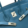 エルメス HERMES バーキン35 □K刻印 ブルージーン/シルバー金具 トリヨン レディース ハンドバッグ