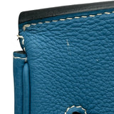 エルメス HERMES バーキン35 □K刻印 ブルージーン/シルバー金具 トリヨン レディース ハンドバッグ