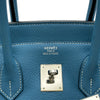 エルメス HERMES バーキン35 □K刻印 ブルージーン/シルバー金具 トリヨン レディース ハンドバッグ