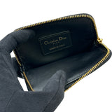 クリスチャン・ディオール Christian Dior カロラベンダーウォレット S5177UWHC ブラック/ゴールド金具 カーフレザー レディース コインケース