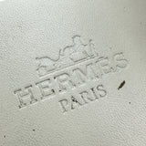 エルメス HERMES ギャラリートングサンダル ホワイト レザー レディース サンダル