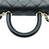 シャネル CHANEL ココハンドルチェーンクラッチ AP4244 ブラック ゴールド金具 キャビアスキン レディース ショルダーバッグ