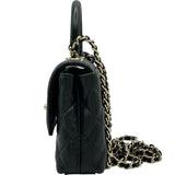 シャネル CHANEL ココハンドルチェーンクラッチ AP4244 ブラック ゴールド金具 キャビアスキン レディース ショルダーバッグ