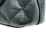 シャネル CHANEL ココハンドルチェーンクラッチ AP4244 ブラック ゴールド金具 キャビアスキン レディース ショルダーバッグ