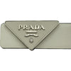 プラダ PRADA トライアングルロゴベルト ホワイト サフィアーノ メンズ ベルト