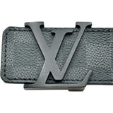 ルイ・ヴィトン LOUIS VUITTON サンチュールLVイニシャル M9808 ブラック グラフィット メンズ ベルト