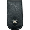 シャネル CHANEL ココマークボタンマネークリップ 22番台 ブラック キャビアスキン ユニセックス マネークリップ