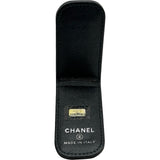 シャネル CHANEL ココマークボタンマネークリップ 22番台 ブラック キャビアスキン ユニセックス マネークリップ