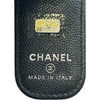 シャネル CHANEL ココマークボタンマネークリップ 22番台 ブラック キャビアスキン ユニセックス マネークリップ