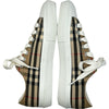 バーバリー BURBERRY ロゴノバチェックキャンバスローカットスニーカー ベージュ キャンバス レディース スニーカー