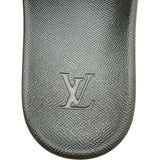 ルイ・ヴィトン LOUIS VUITTON ウォーターフロントラインミュールサンダル VS0139 ブラック PVC メンズ サンダル