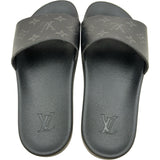 ルイ・ヴィトン LOUIS VUITTON ウォーターフロントラインミュールサンダル VS0139 ブラック PVC メンズ サンダル