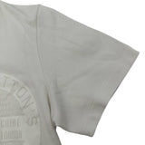 ルイ・ヴィトン LOUIS VUITTON LVスタンプロゴ半袖Tシャツ FGTS15 ホワイト コットン レディース 半袖Ｔシャツ