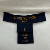 ルイ・ヴィトン LOUIS VUITTON LVスタンプロゴ半袖Tシャツ FGTS15 ホワイト コットン レディース 半袖Ｔシャツ