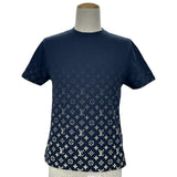 ルイ・ヴィトン LOUIS VUITTON モノグラムグラディエント半袖Tシャツ HKY46W ネイビー コットン メンズ 半袖Ｔシャツ