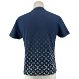 ルイ・ヴィトン LOUIS VUITTON モノグラムグラディエント半袖Tシャツ HKY46W ネイビー コットン メンズ 半袖Ｔシャツ