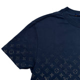 ルイ・ヴィトン LOUIS VUITTON モノグラムグラディエント半袖Tシャツ HKY46W ネイビー コットン メンズ 半袖Ｔシャツ