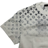 ルイ・ヴィトン LOUIS VUITTON モノグラムグラディエント半袖Tシャツ HQY42W ホワイト コットン メンズ 半袖Ｔシャツ