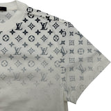 ルイ・ヴィトン LOUIS VUITTON モノグラムグラディエント半袖Tシャツ HQY42W ホワイト コットン メンズ 半袖Ｔシャツ