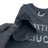 ルイ・ヴィトン LOUIS VUITTON チェーンリバースロゴ半袖Tシャツ FITS02 ブラック コットン レディース 半袖Ｔシャツ