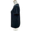 ルイ・ヴィトン LOUIS VUITTON チェーンリバースロゴ半袖Tシャツ FITS02 ブラック コットン レディース 半袖Ｔシャツ