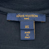 ルイ・ヴィトン LOUIS VUITTON チェーンリバースロゴ半袖Tシャツ FITS02 ブラック コットン レディース 半袖Ｔシャツ