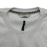 フェンディ FENDI エンボスロゴ半袖Tシャツ FS7254 ホワイト コットン レディース 半袖Ｔシャツ