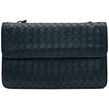 ボッテガ・ヴェネタ BOTTEGA VENETA イントレチャートチェーンショルダーバッグ ブラック レザー レディース ショルダーバッグ